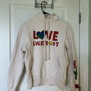 CHNGE Love Everybody Cream Sweatshirt XS